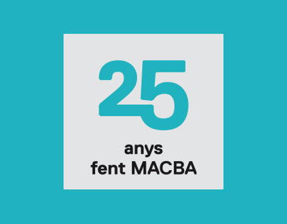 Logotipo 25 aniversario del MACBA