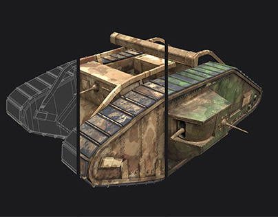 MARK II Tank｜3D model