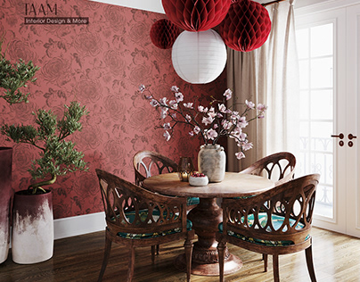 FREE 3D SCENE - TRADITIONAL DINING ROOM