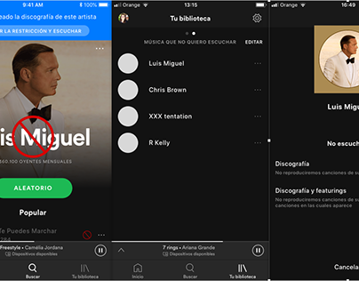 Diseño de nuevas funcionalidades Spotify