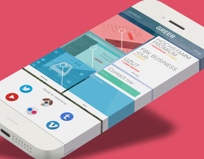 GREEB - Mobile Website Concept