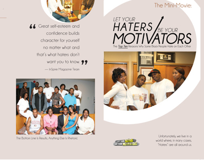 InSpire Magazine- Haters & Motivators Brochure