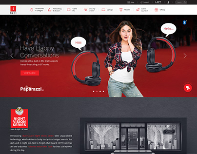 iBall New Website Layout Design