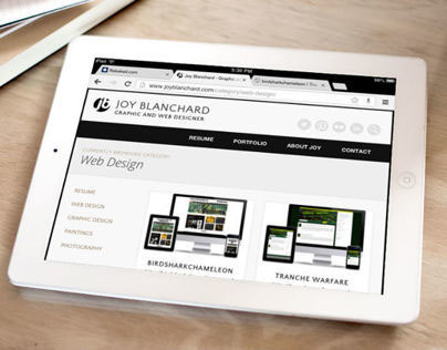 Joy Blanchard Web Design Resume
