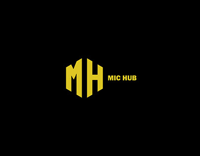 Mic Hub Wordmark Logo Design