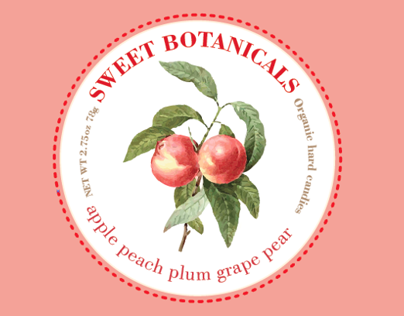 Sweet Botanicals candy packaging design