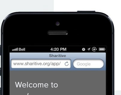 Sharitive, onboarding redesign for mobile web app