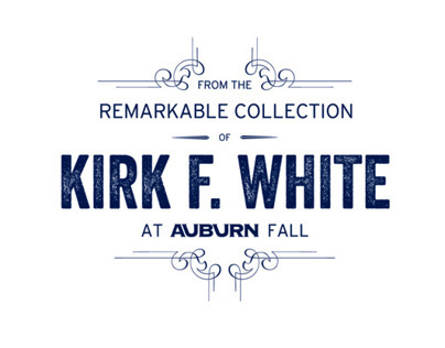 Kirk F. White Collection Auction Branding