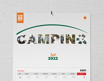 Development of a series of calendars for CAMPING 2000
