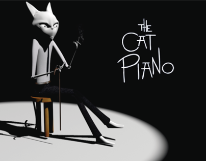 The Cat Piano Model 3D