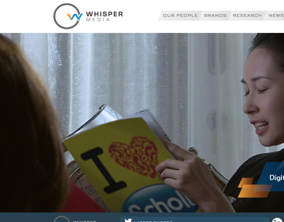 WHISPER website design