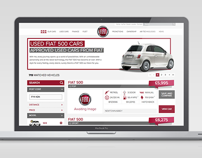Fiat Used Car Locator Website Development