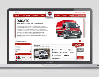 Fiat Professional Used Van Locator Website