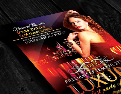 FREE Luxury Nights | Flyer + FB Cover
