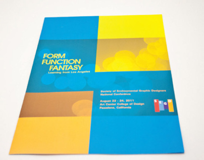 Form, Function, Fantasy SEGD conference booklet
