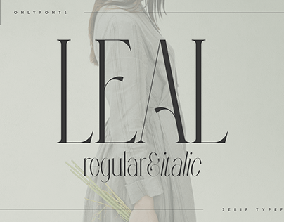 Leal typeface - regular & italic