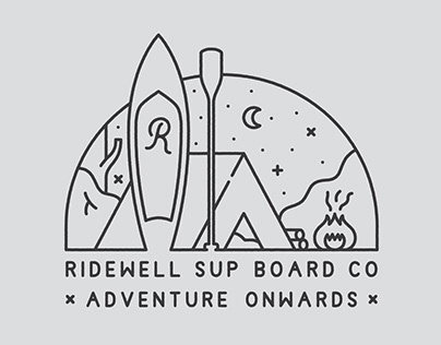 Ridewell SUP Board Co Graphics