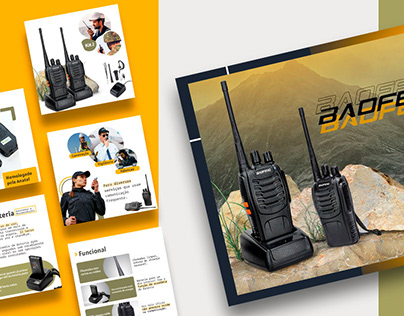Rádio Baofeng 888s | Anúncio E-commerce