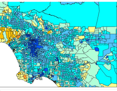 Thematic maps based on income & domestic workers of LA