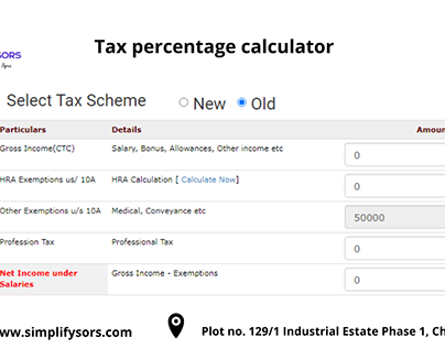 Tax percentage calculator