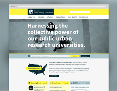 Website for Coalition of Urban Serving Universities