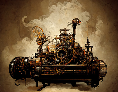 Early Steampunk Espresso Machine