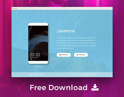 Landingstar - Free App Landing HTML Template