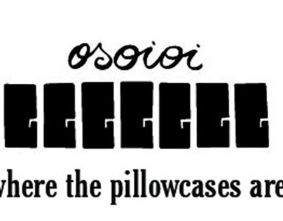 Photomontages to adveritse Osoioi, a pillowcase brand.