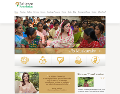 Reliance Foundation web site