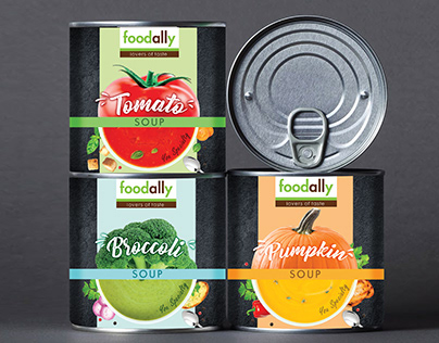 Foodally Soup - Packaging & Logo Design