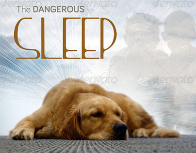 Dangerous Sleep Church Flyer Template