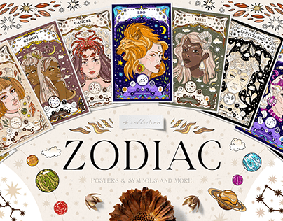 Zodiac Collection- Astrolog/Sun/Moon