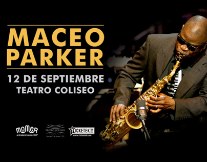 Maceo Parker - Teatro Coliseo | Diseño+Foto