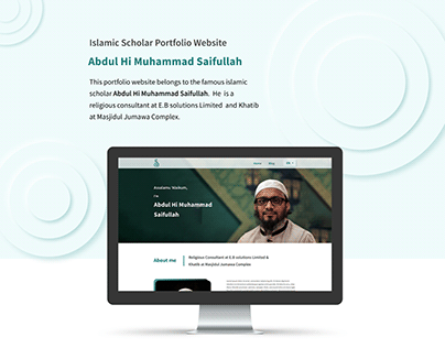 Islamic Scholar Portfolio website