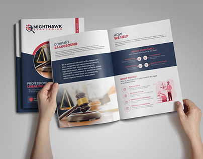 Lawyer Low Firm Legal Booklet Brochure Design​​​