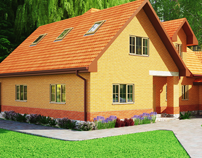 House render. Revit, 3ds Max, V-Ray, PS