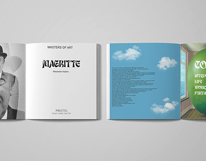 rene magritte artbook layout design