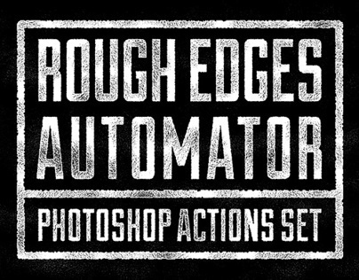 Rough Edges Automator Photoshop Actions