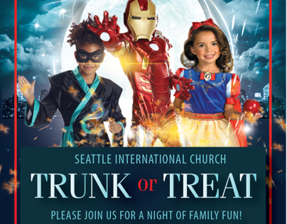 Church flyer for Halloween Party