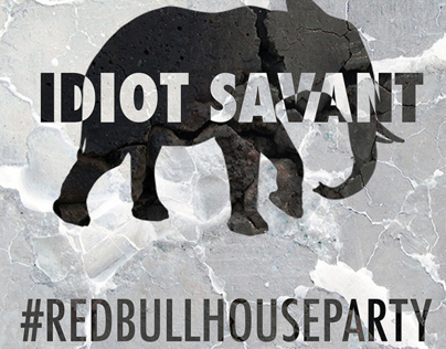 Idiot Savant: Red Bull House Party (A0 Backdrop)