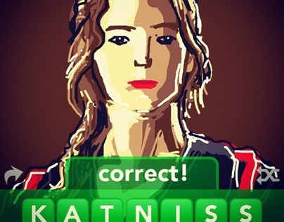 Katniss Draw Something Illustration 2012