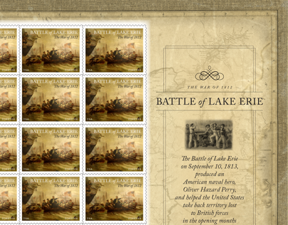 2013 USPS Postage Stamp: The Battle of Lake Erie