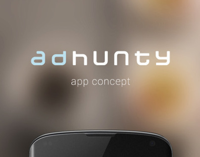 adhunty app concept