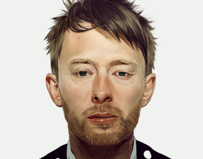 Thom Yorke painting