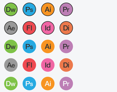 Adobe Flat Icons