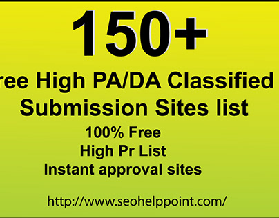 Top 150 Free Classified Submission Sites List