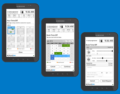 CloudClock for Android Tablet - Gen 2.5 Wireframes