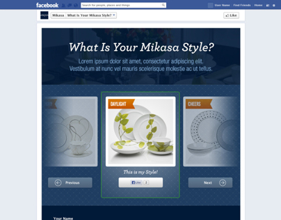 Facebook Contest Tab for Mikasa