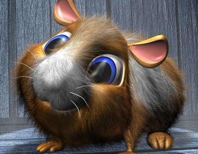 Cartoon Hamster 3D