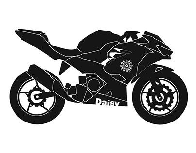Graphic Translation Daisy Motorcyles